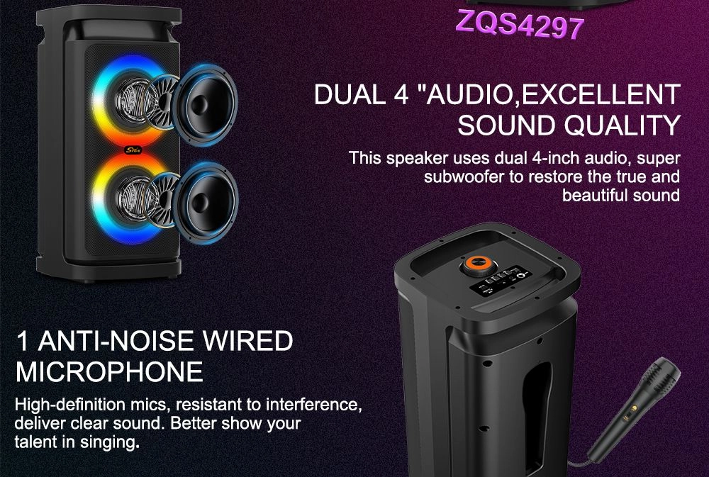 اسپیکر شارژی zqs 42106